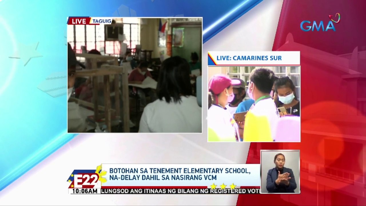 Botohan sa Tenement ES sa Taguig, na-delay dahil sa nasirang VCM | Eleksyon 2022