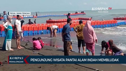 Pengunjung Wisata Pantai Alam Indah Membludak
