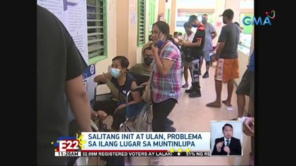 Salitang init at ulan, problema sa ilang lugar sa Muntinlupa | Eleksyon 2022