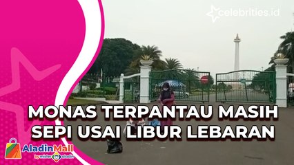 Monas Terpantau Masih Sepi Usai Libur Lebaran