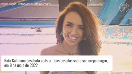 Rafa Kalimann desabafa sobre críticas a corpo magro em foto: 'É só meu corpo, só meu'