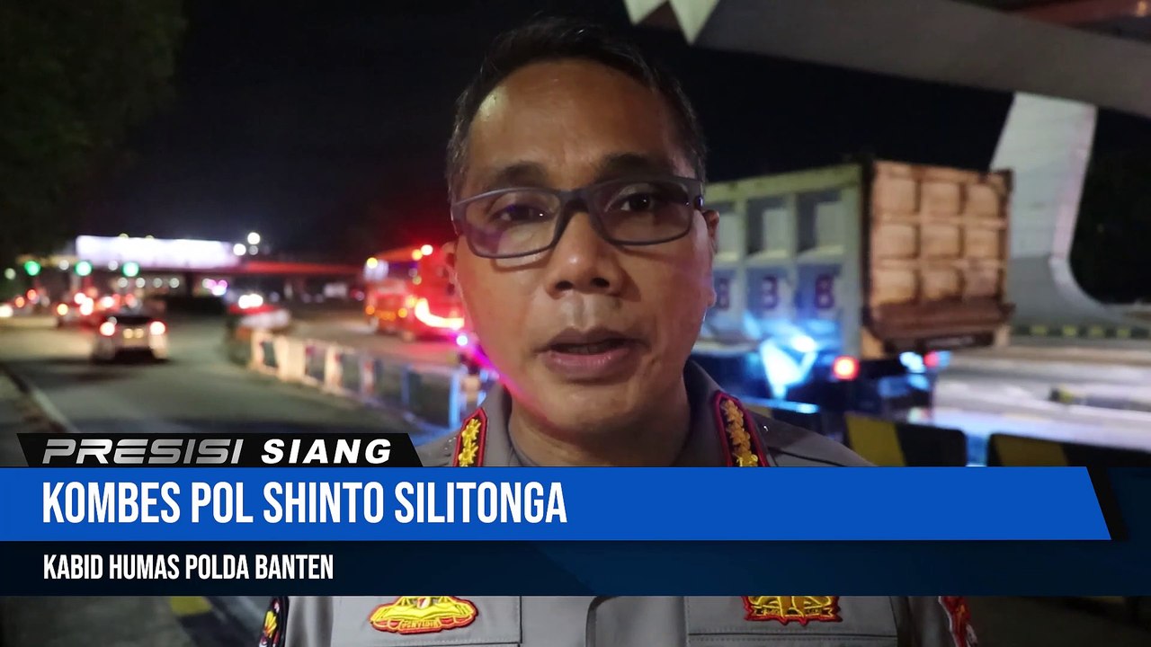 Monitoring Arus Balik Kabid Humas Polda Banten Tinjau Gerbang Tol Cikupa