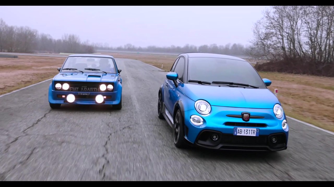 Abarth 131 Rally and New Abarth 695 Tributo 131 Rally Driving Video