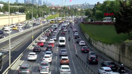 İstanbul'da trafikte yoğunluk