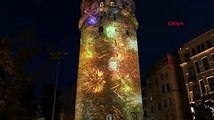 Galata Kulesi annelerin fotoğraflarıyla renklendi