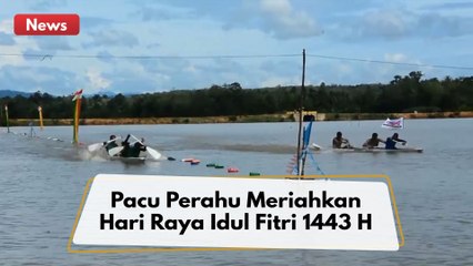 Warga Manfaatkan Irigasi Pertanian Untuk Pacu Perahu Meriahkan Hari Raya Idul Fitri 1443 H !!