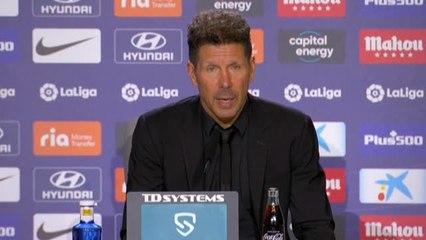 Simeone no da por asegurada la Champions a pesar de vencer en el derbi (1-0)