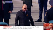 9-Mai: Vladimir Poutine arrive sur la Place Rouge à Moscou pour présider le traditionnel défilé militaire