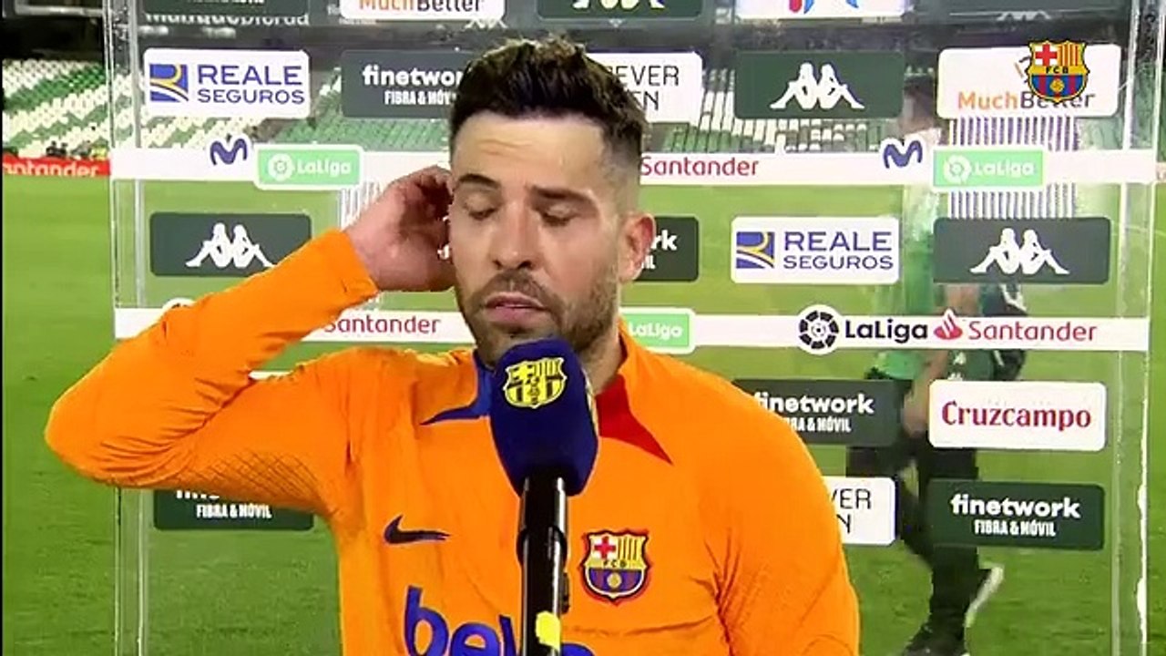 Jordi Alba y Eric García valoran el triunfo ante el Betis / FCB