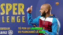 El divertido 'whisper challenge' de Dani Alves y Ronald Araujo / FCB