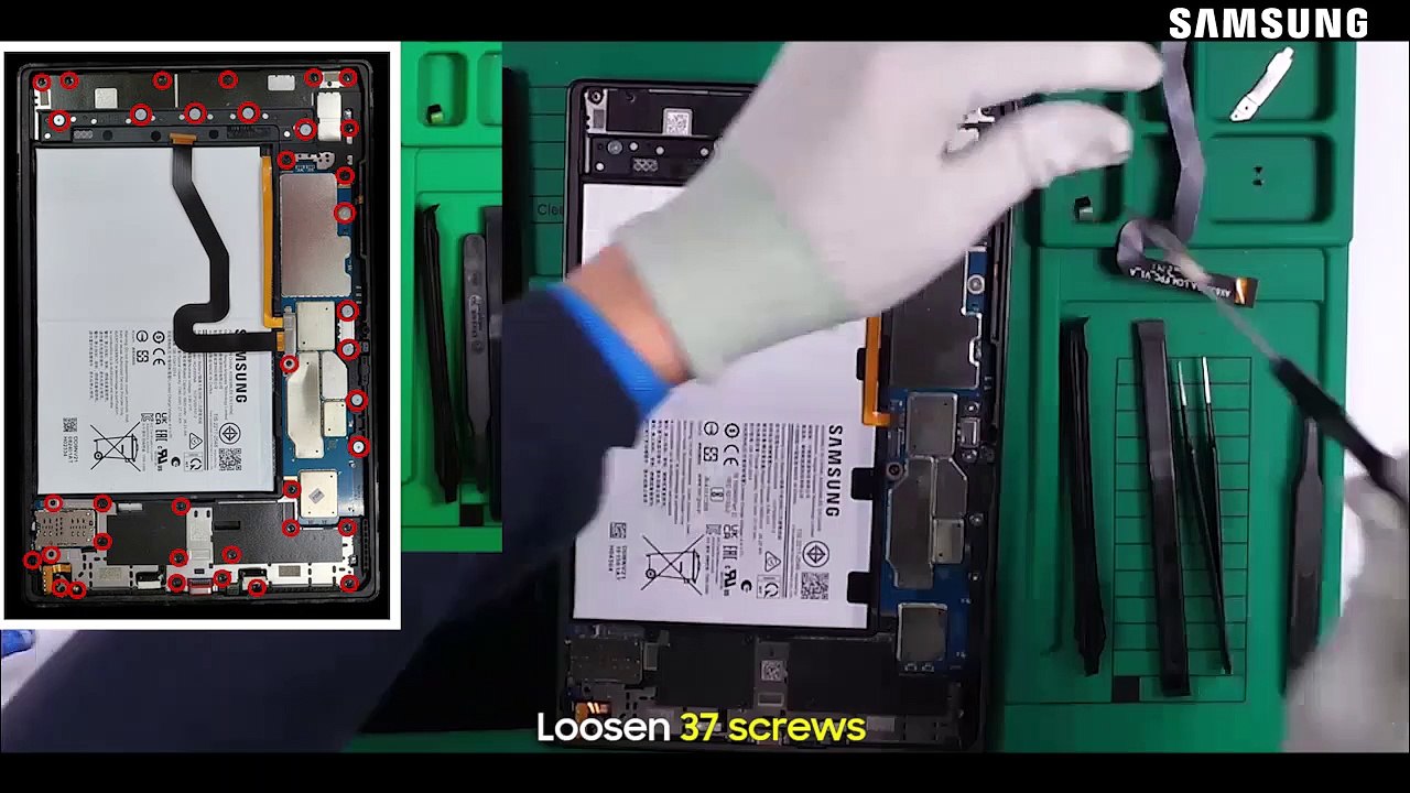 How to Disassemble SM-X205N Samsung Galaxy Tab A8
