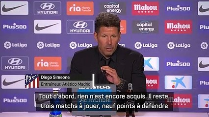 Diego Simeone veut une meilleure finition et déclare sa flamme à Ancelotti