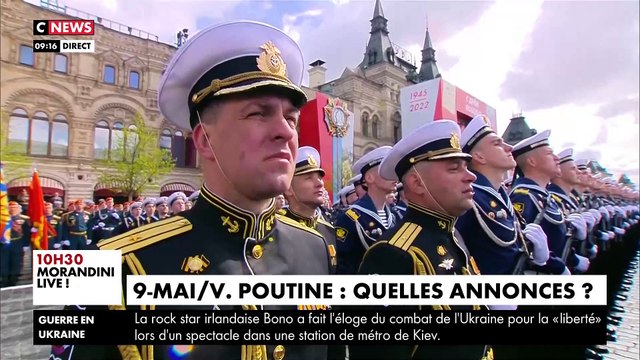 Défilé à Moscou - Vladimir Poutine ne déclare pas la guerre à l'Ukraine et affirme : Les pays de l'OTAN veulent annexer nos terres et c'est une menace pour notre pays.