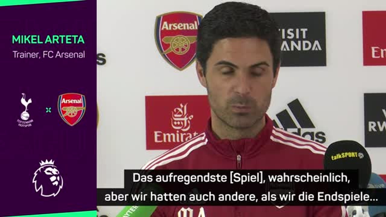 Arteta vor Derby: 'Mehr Motivation braucht man nicht'