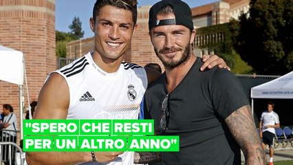 David Beckham consiglia a Cristiano Ronaldo di restare al Manchester United