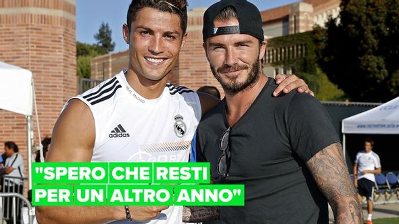 David Beckham consiglia a Cristiano Ronaldo di restare al Manchester United