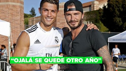 David Beckham pide a Cristiano Ronaldo que se quede en el Manchester United