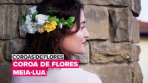 Coroas de Flores: Coroa de flores em meia-lua