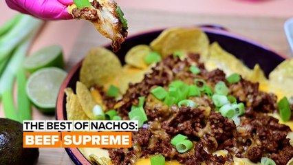 Tonight making cheesy beef nachos