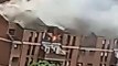 Watch as 'major fire' breaks out at an apartment building in Portsmouth