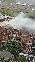 Watch as 'major fire' breaks out at an apartment building in Portsmouth