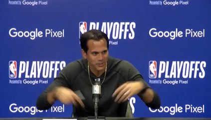 Erik Spoelstra on the moment with DJ Khaled during Game 5