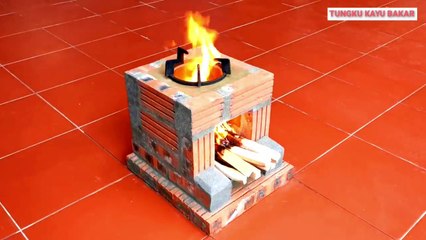 Tungku kayu bakar 21 || how to make firewood stove