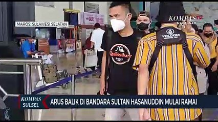 Video herunterladen: Arus Balik Di Bandara Sultan Hasanuddin Mulai Ramai