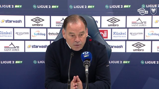 J37 Ligue 2 BKT : La réaction de Stéphane Moulin après SMCaen 2-0 Quevilly RM