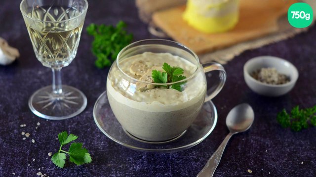 Cappuccino de champignons au Foie Gras du Périgord IGP