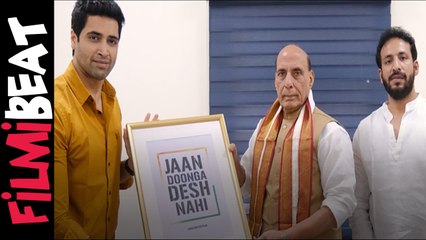 Major Team Shows Theatrical Trailer To Defence Minister Rajnath Singh | Telugu Filmibeat