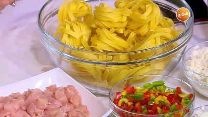 مكرونة بالدجاج  | غادة جميل