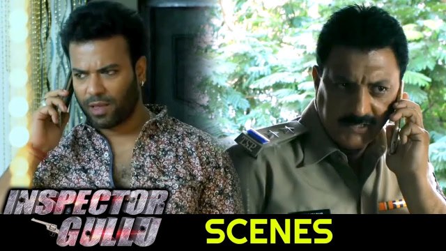Aziz Naser Warns Inspector - Shehbaaz Gets Calls From Unknown Person | Inspector Gullu Movie Scenes_1080p