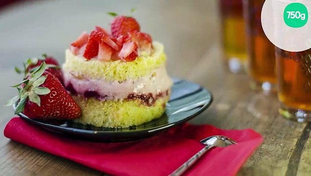 Petits gâteaux aux fraises