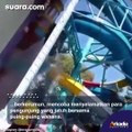 Ngeri! Detik-Detik Seluncuran di Waterpark Kenjeran Surabaya Ambrol, Pengunjung Terlihat Diangkat Penuh Luka