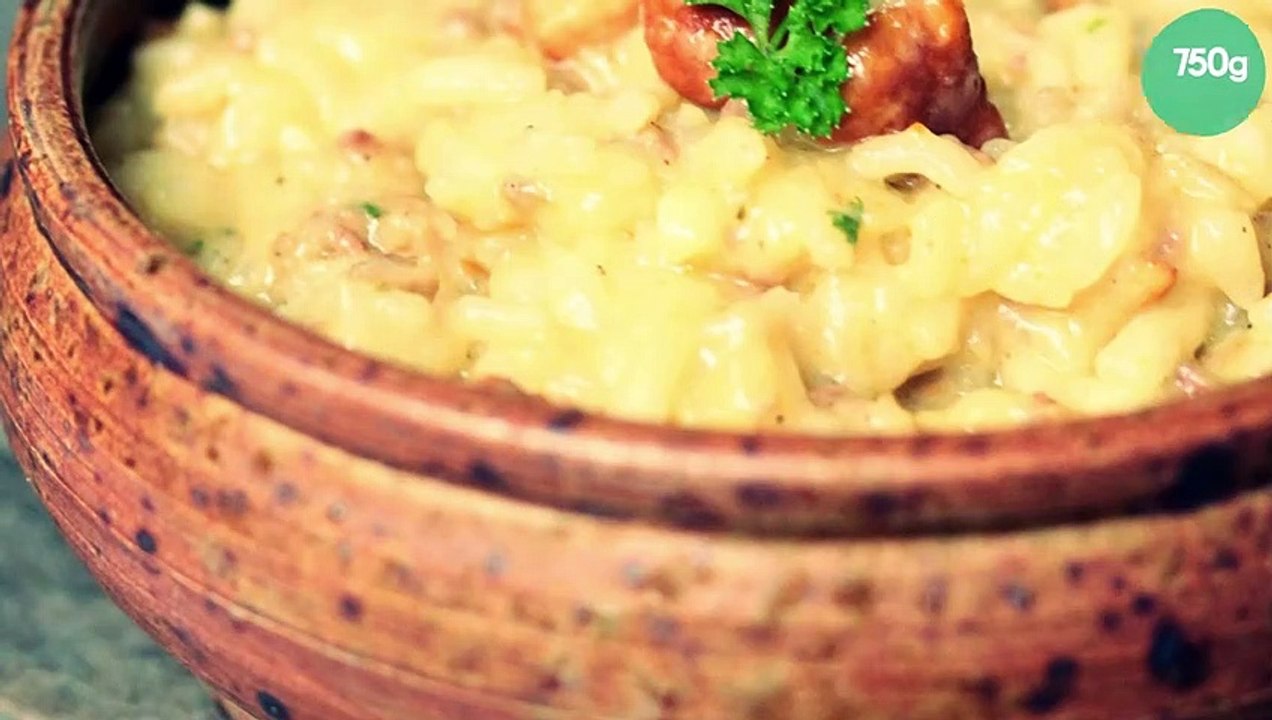 Risotto aux girolles et chair à saucisse