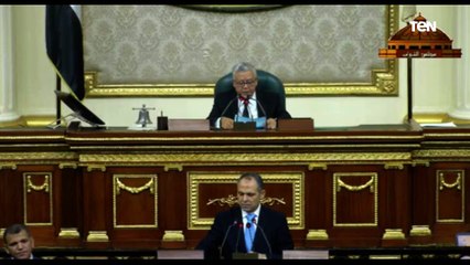 كلمة رئيس مجلس النواب حول محاولة الهجوم الفاشلة على إحدى نقاط رفع المياه غرب سيناء
