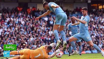 سيتي يسحق نيوكاسل ويتصدر الدوري الإنكليزي بفارق ثلاث نقاط