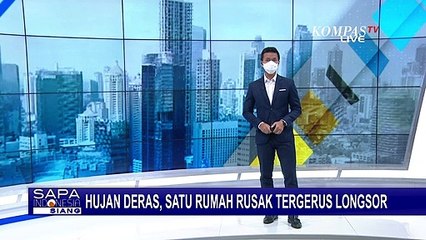 Download Video: Sebuah Rumah Rusak Tergerus Longsor, Kamar Ambrol Terbawa Arus Sungai Anak Bengawan Solo