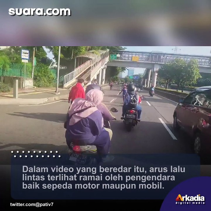 Aksi Ugal-ugalan Komunitas Sepatu Roda Meluncur Di Jalanan Jakarta Mendapat Teguran Polisi