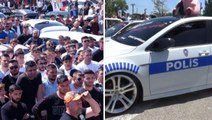 Aracını polis otosu gibi giydirdi, her gören fotoğraf çektirmek istiyor