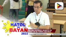 Manila Mayor Isko Moreno, bumoto sa Magat Salamat Elementary School sa Tondo, Manila