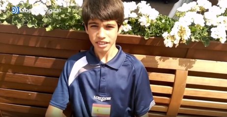 Carlos Alcaraz, con 12 años: "Mi sueño es ganar Roland Garros y Wimbledon"