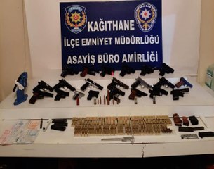 Kağıthane'de yasa dışı silah ticareti yapan zanlı tutuklandı