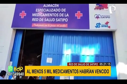 Grave denuncia: Red de Salud de Satipo habría ocultado 5 mil medicamentos vencidos