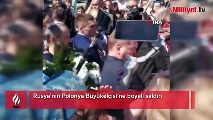 Rusya’nın Polonya Büyükelçisi’ne boyalı saldırı