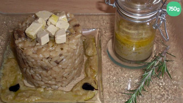 Risotto aux cèpes sauce au foie gras