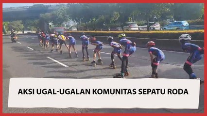 Rombongan Sepatu Roda Ugal-ugalan di Jalan: Arogan dan Besok Dipanggil Polisi