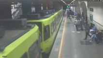Son dakika! Bursa'da metro istasyonundaki kavga güvenlik kamerasına yansıdı