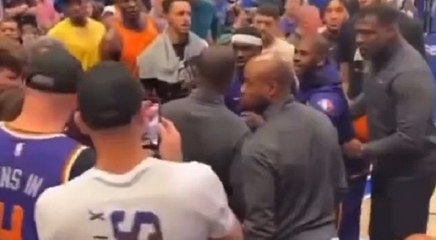 Chris Paul tells two Mavericks fans who pushed his mom and sister "I'll see you later"